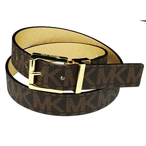 michael kors brown and gold belt|belk+ michael kors women.